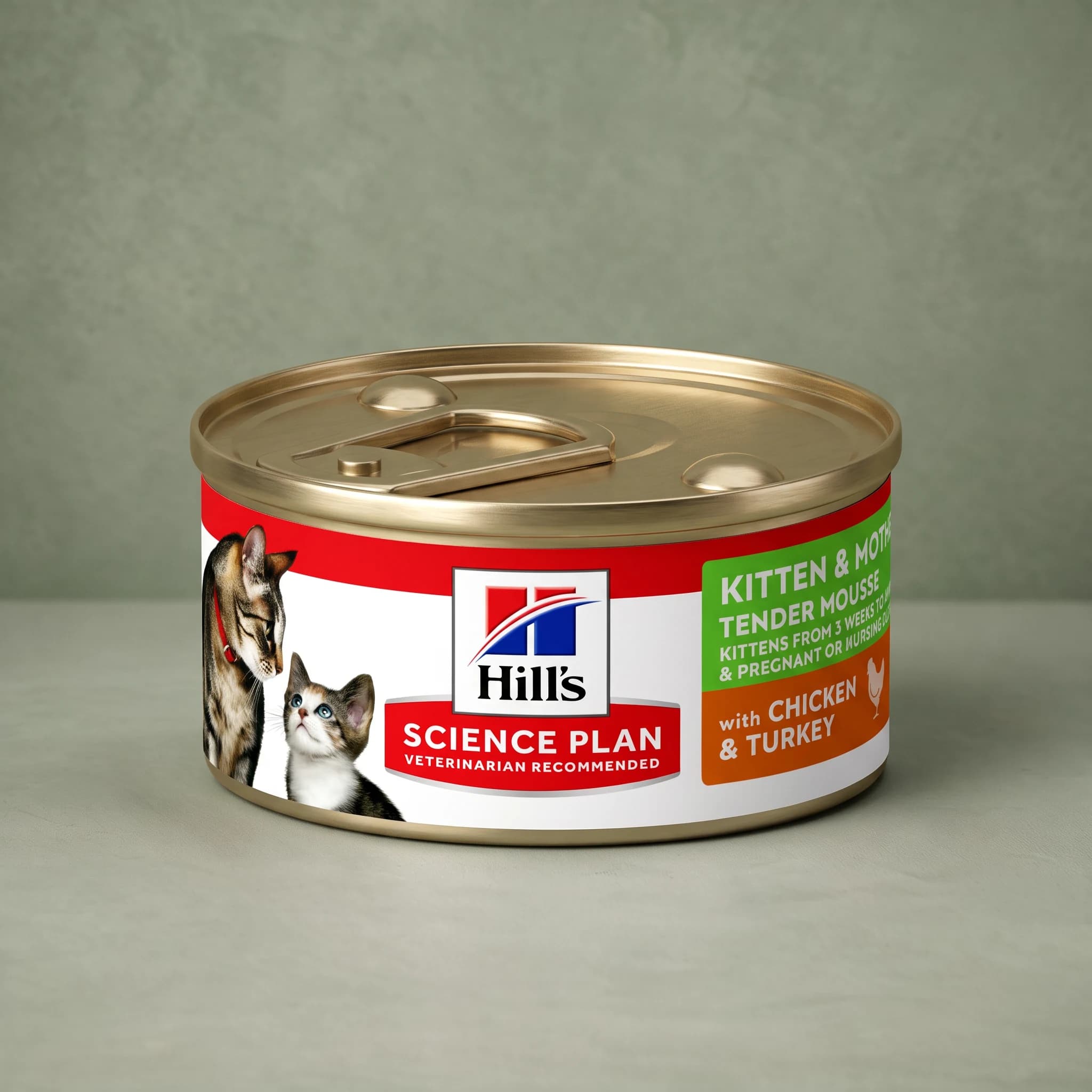 Hill's Science Plan Kitten & Mother Chicken & Turkey Wet Canned Food, front of pack
