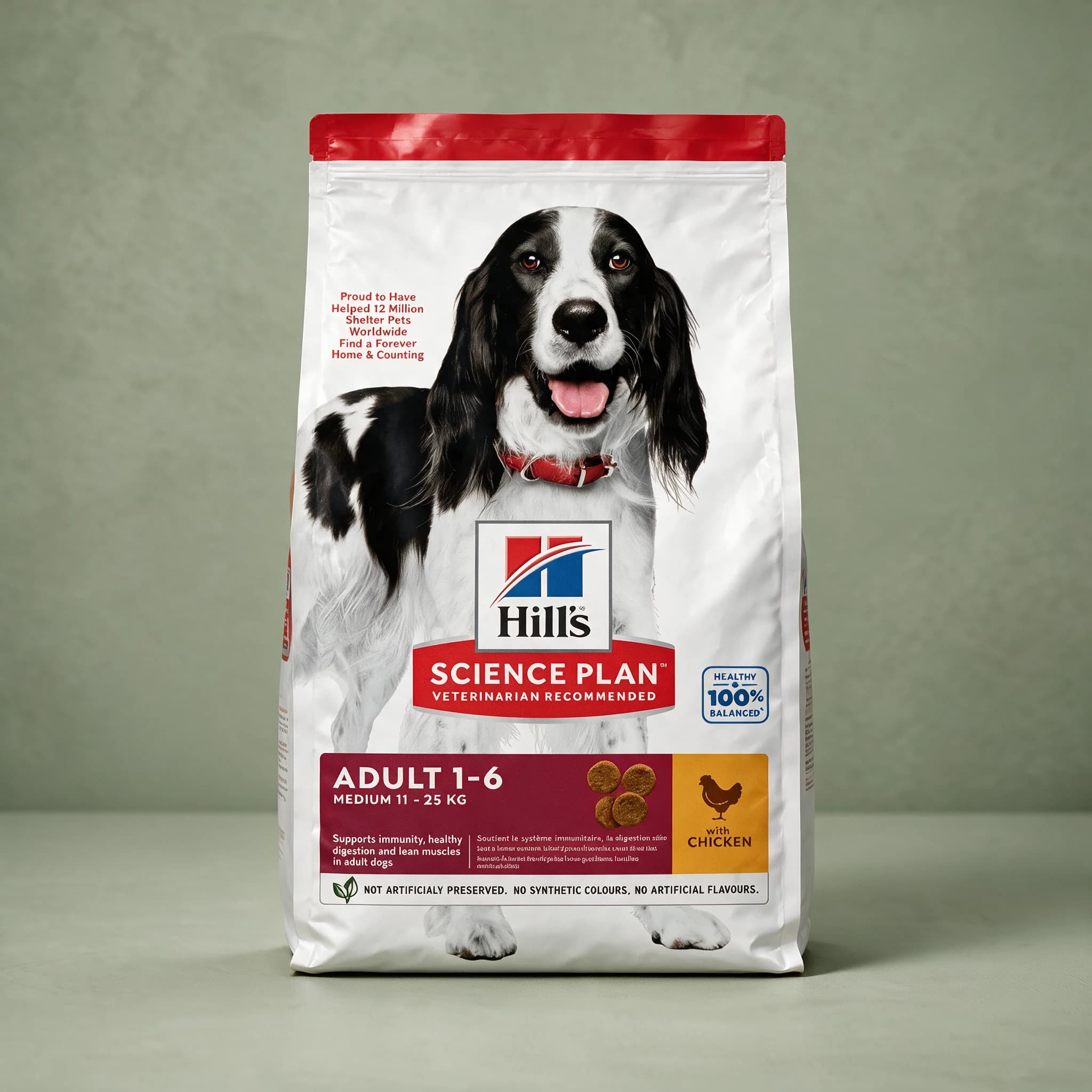 Hill's Science Plan Dry Adult Dog Food Medium Chicken, front of pack