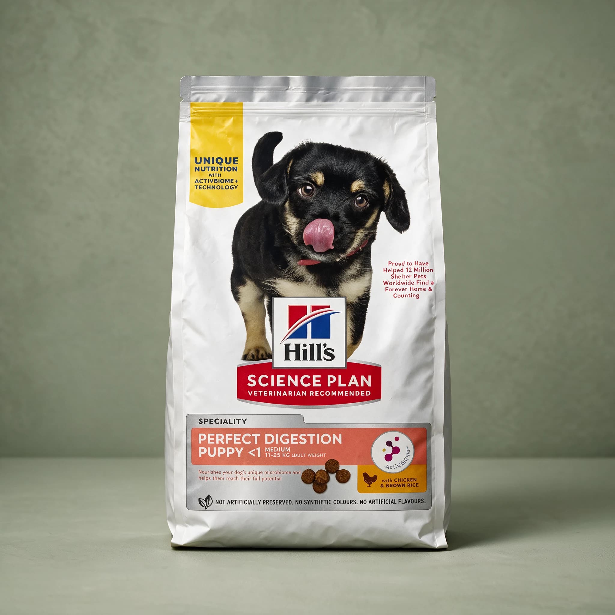 Hill's Science Plan Perfect Digestion Puppy Medium Breed Dry Dog Food, front of pack